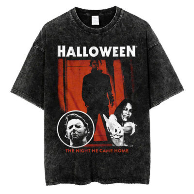 The Night He Came Home Collage Michael Myers T-shirt, Halloween Movie T-Shirt, Halloween T-shirt