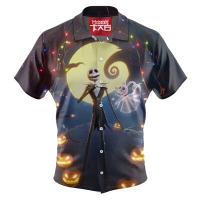 Jack Skellington Hawaiian Shirt, The Nightmare Before Christmas Hawaiian Shirt, Halloween Hawaiian Shirt