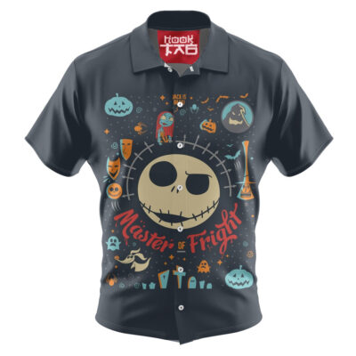 Jack Skellington & Sally Hawaiian Shirt, The Nightmare Before Christmas Hawaiian Shirt, Halloween Hawaiian Shirt