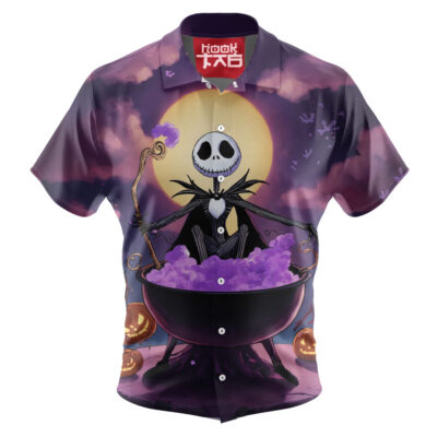 Jack Skellington Hawaiian Shirt, The Nightmare Before Christmas Hawaiian Shirt, Halloween Hawaiian Shirt