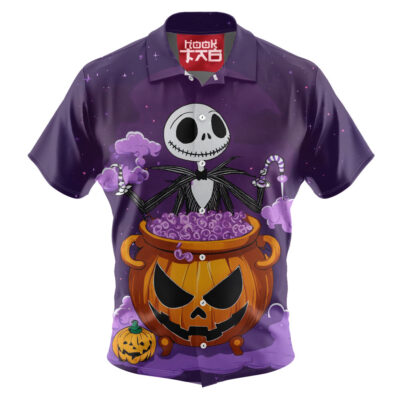 Jack Skellington Hawaiian Shirt, The Nightmare Before Christmas Hawaiian Shirt, Halloween Hawaiian Shirt