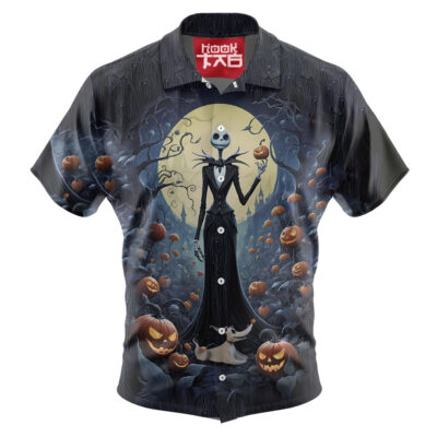 Jack Skellington Hawaiian Shirt, The Nightmare Before Christmas Hawaiian Shirt, Halloween Hawaiian Shirt