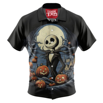 Jack Skellington Hawaiian Shirt, The Nightmare Before Christmas Hawaiian Shirt, Halloween Hawaiian Shirt