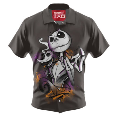 Jack Skellington Hawaiian Shirt, The Nightmare Before Christmas Hawaiian Shirt, Halloween Hawaiian Shirt