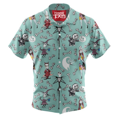 Jack Skellington & Sally Hawaiian Shirt, The Nightmare Before Christmas Hawaiian Shirt, Halloween Hawaiian Shirt