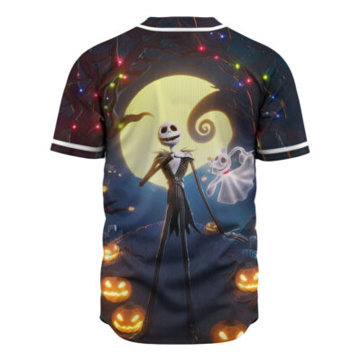 Jack Skellington Baseball Jersey, The Nightmare Before Christmas Baseball Jersey, Halloween Baseball Jersey