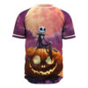 Jack Skellington Baseball Jersey, The Nightmare Before Christmas Baseball Jersey, Halloween Baseball Jersey