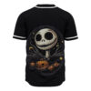 Jack Skellington Baseball Jersey, The Nightmare Before Christmas Baseball Jersey, Halloween Baseball Jersey