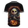 Jack Skellington Baseball Jersey, The Nightmare Before Christmas Baseball Jersey, Halloween Baseball Jersey