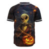 Jack Skellington Baseball Jersey, The Nightmare Before Christmas Baseball Jersey, Halloween Baseball Jersey