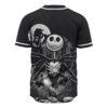 Jack Skellington Baseball Jersey, The Nightmare Before Christmas Baseball Jersey, Halloween Baseball Jersey