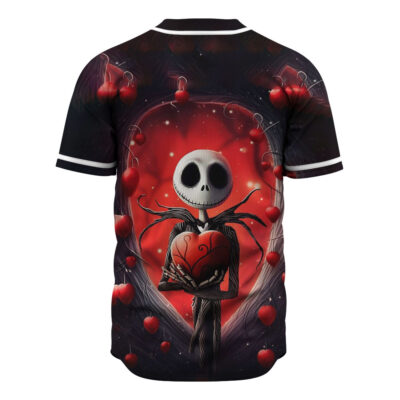 Jack Skellington Baseball Jersey, The Nightmare Before Christmas Baseball Jersey, Halloween Baseball Jersey