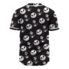 Jack Skellington Baseball Jersey, The Nightmare Before Christmas Baseball Jersey, Halloween Baseball Jersey