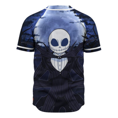 Jack Skellington Baseball Jersey, The Nightmare Before Christmas Baseball Jersey, Halloween Baseball Jersey