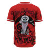 Jack Skellington Baseball Jersey, The Nightmare Before Christmas Baseball Jersey, Halloween Baseball Jersey