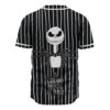 Jack Skellington Baseball Jersey, The Nightmare Before Christmas Baseball Jersey, Halloween Baseball Jersey