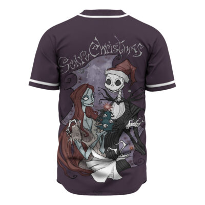 Jack Skellington Baseball Jersey, The Nightmare Before Christmas Baseball Jersey, Halloween Baseball Jersey