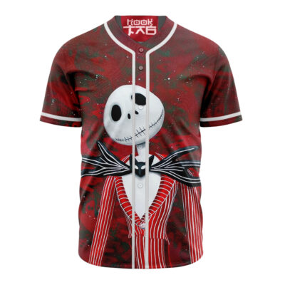 Jack Skellington Baseball Jersey, The Nightmare Before Christmas Baseball Jersey, Halloween Baseball Jersey