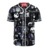 Jack Skellington Baseball Jersey, The Nightmare Before Christmas Baseball Jersey, Halloween Baseball Jersey