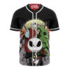 Jack Skellington & Sally Baseball Jersey, The Nightmare Before Christmas Baseball Jersey, Halloween Baseball Jersey