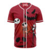 Jack Skellington Baseball Jersey, The Nightmare Before Christmas Baseball Jersey, Halloween Baseball Jersey