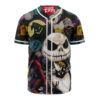 Jack Skellington Baseball Jersey, The Nightmare Before Christmas Baseball Jersey, Halloween Baseball Jersey