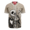 Jack Skellington & Sally Baseball Jersey, The Nightmare Before Christmas Baseball Jersey, Halloween Baseball Jersey