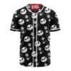 Jack Skellington Baseball Jersey, The Nightmare Before Christmas Baseball Jersey, Halloween Baseball Jersey