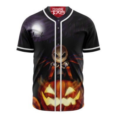 Jack Skellington Baseball Jersey, The Nightmare Before Christmas Baseball Jersey, Halloween Baseball Jersey