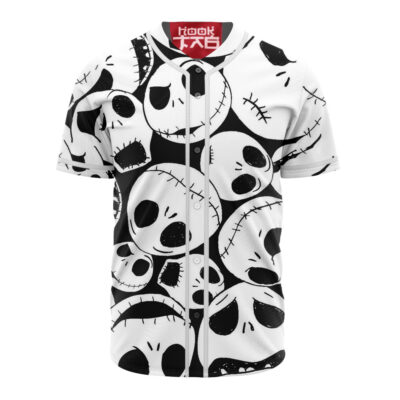 Jack Skellington Baseball Jersey, The Nightmare Before Christmas Baseball Jersey, Halloween Baseball Jersey