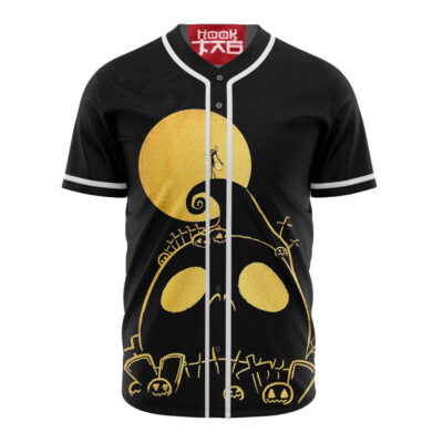 Jack Skellington Baseball Jersey, The Nightmare Before Christmas Baseball Jersey, Halloween Baseball Jersey