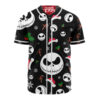 Jack Skellington Baseball Jersey, The Nightmare Before Christmas Baseball Jersey, Halloween Baseball Jersey