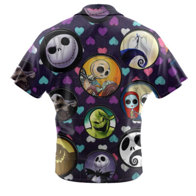 Jack Skellington & Sally Hawaiian Shirt, The Nightmare Before Christmas Hawaiian Shirt, Halloween Hawaiian Shirt