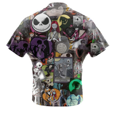 Jack Skellington & Sally Hawaiian Shirt, The Nightmare Before Christmas Hawaiian Shirt, Halloween Hawaiian Shirt