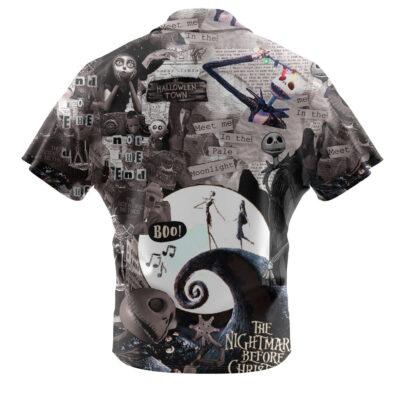 Jack Skellington Hawaiian Shirt, The Nightmare Before Christmas Hawaiian Shirt, Halloween Hawaiian Shirt