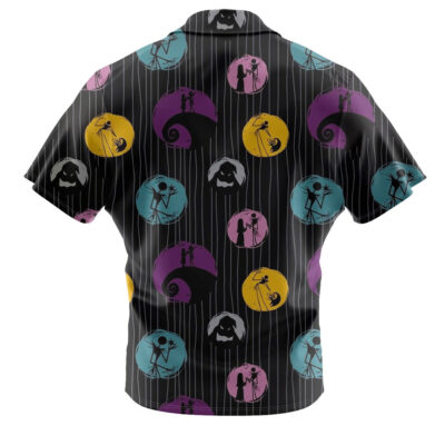 Jack Skellington & Sally Hawaiian Shirt, The Nightmare Before Christmas Hawaiian Shirt, Halloween Hawaiian Shirt