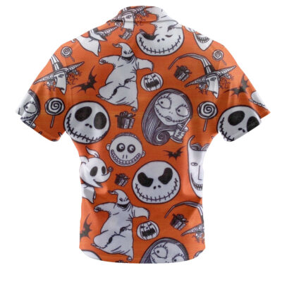 Jack Skellington & Sally Hawaiian Shirt, The Nightmare Before Christmas Hawaiian Shirt, Halloween Hawaiian Shirt