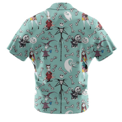 Jack Skellington & Sally Hawaiian Shirt, The Nightmare Before Christmas Hawaiian Shirt, Halloween Hawaiian Shirt