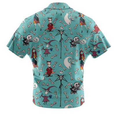 Jack Skellington & Sally Hawaiian Shirt, The Nightmare Before Christmas Hawaiian Shirt, Halloween Hawaiian Shirt