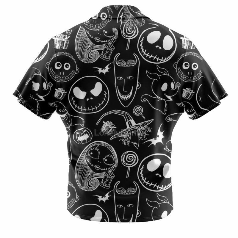 Jack Skellington Hawaiian Shirt, The Nightmare Before Christmas Hawaiian Shirt, Halloween Hawaiian Shirt