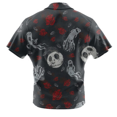 Jack Skellington & Sally Hawaiian Shirt, The Nightmare Before Christmas Hawaiian Shirt, Halloween Hawaiian Shirt