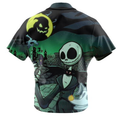 Jack Skellington Hawaiian Shirt, The Nightmare Before Christmas Hawaiian Shirt, Halloween Hawaiian Shirt