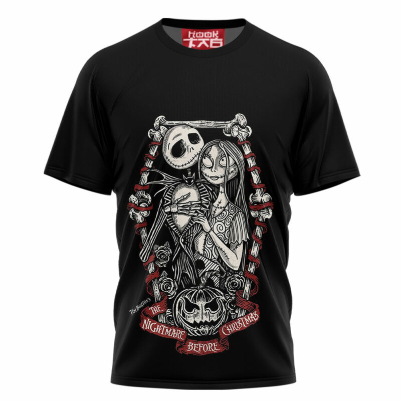 Jack Skellington & Sally T-shirt, The Nightmare Before Christmas T-shirt, Halloween T-shirt