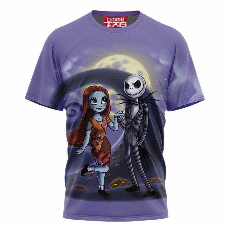 Jack Skellington & Sally T-shirt, The Nightmare Before Christmas T-shirt, Halloween T-shirt