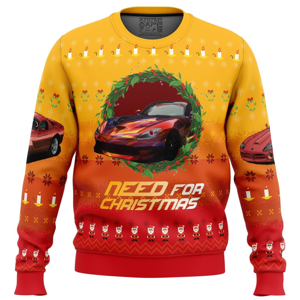 Need For Christmas Need For Speed Ugly Christmas Sweater