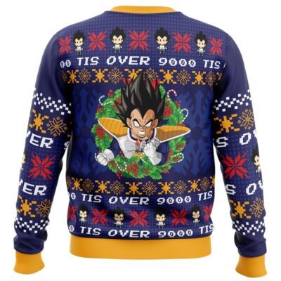 Tis Over 9000 DBZ Ugly Christmas Sweater