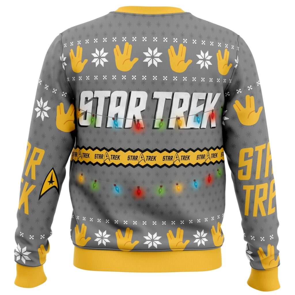 Trek The Halls Star Trek Ugly Christmas Sweater