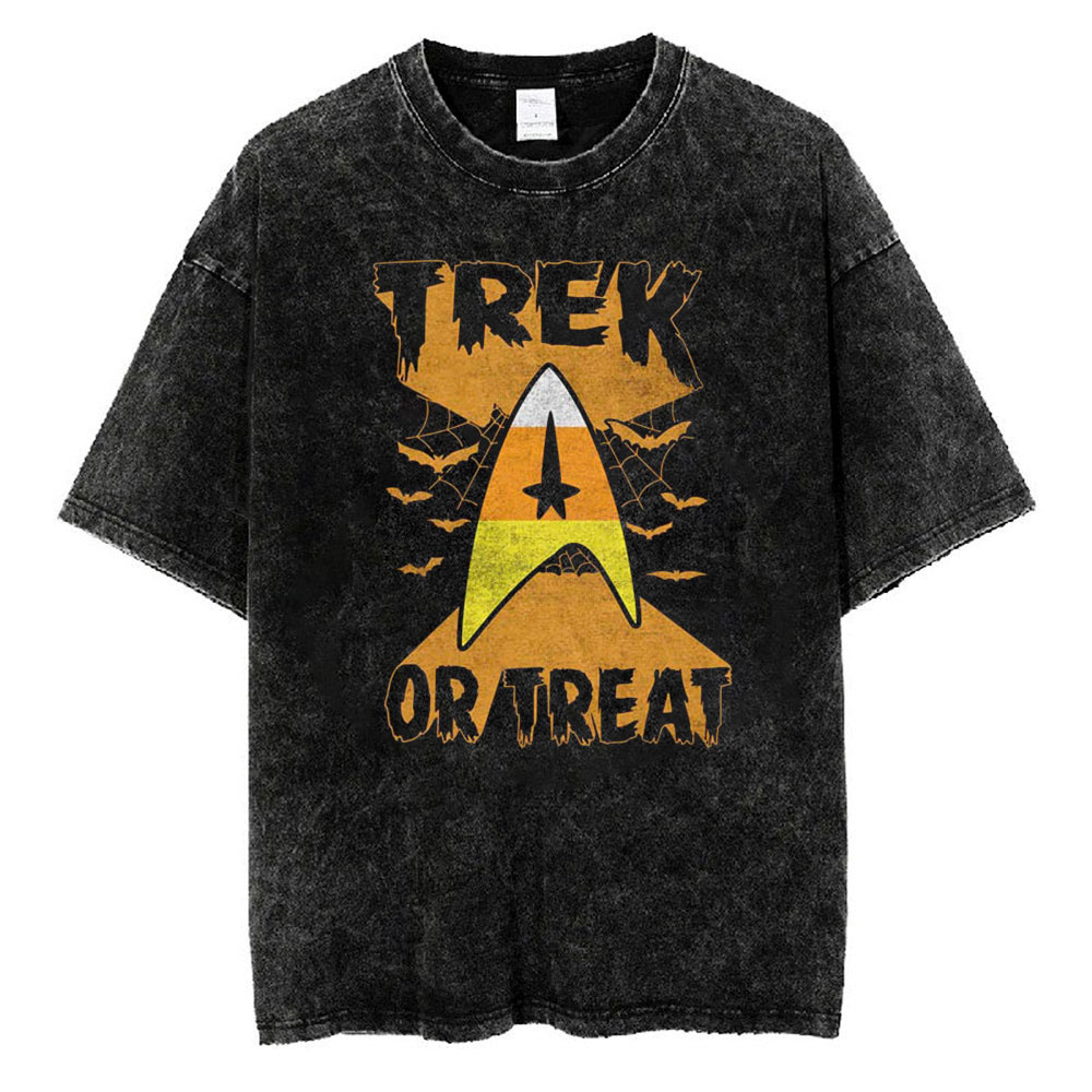 Trek Or Treat Logo T-shirt, Star Trek T-Shirt, Halloween T-shirt