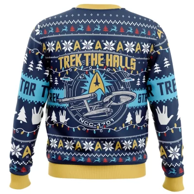 Trek The Halls Star Trek Ugly Christmas Sweater