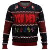 Resident Evil You Died Ugly Christmas Sweater